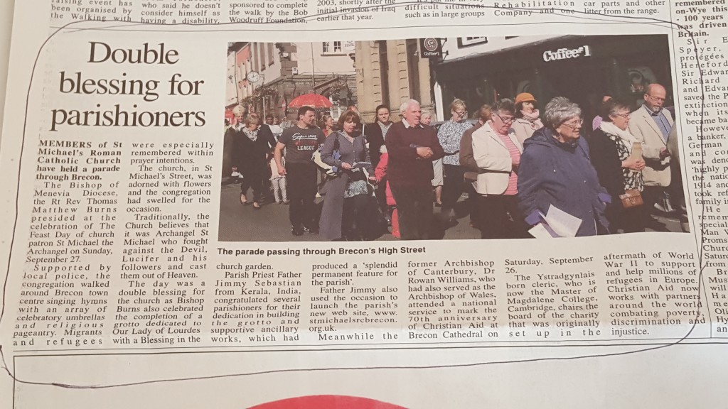 The Brecon & Radnor Express on 1st October 2015